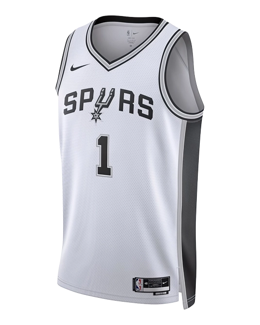 Джерси Виктора Вембаньямы San Antonio Spurs Association Edition, вид спереди