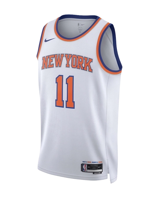 Джерси Джейлена Брансона New York Knicks Association Edition, вид спереди