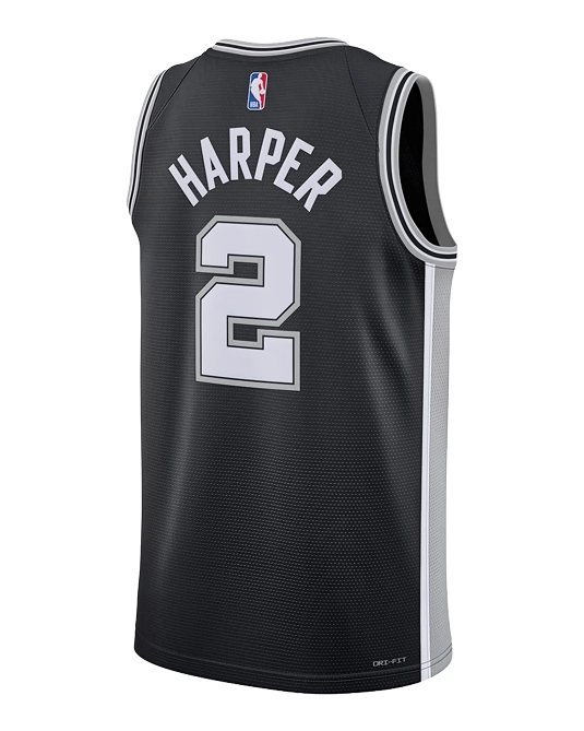 Джерси Дилана Харпера San Antonio Spurs Icon Edition, вид сзади