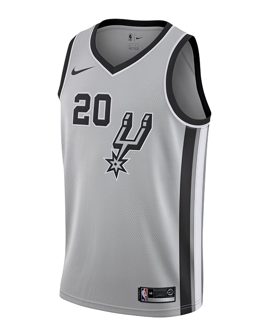 Джерси Ману Джинобили San Antonio Spurs Statement Edition, вид спереди